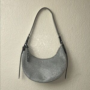 Victoria's Secret Glittery Gray Shoulder Bag